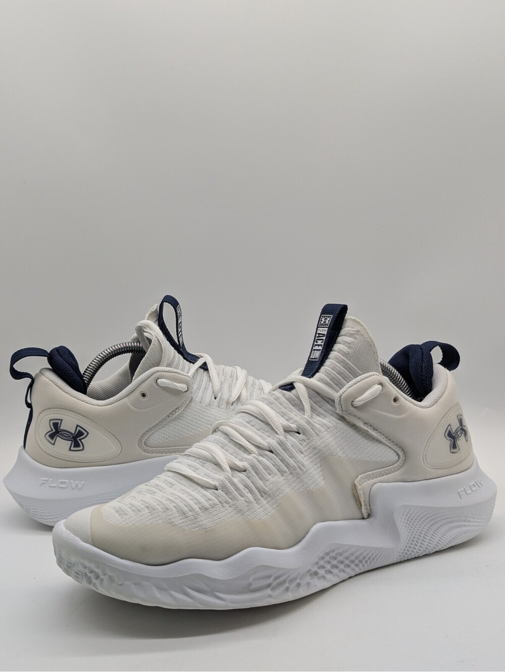 Women's Size 12 - Volleyball Shoes Under Armour Flow Ace Low White 3027084-101